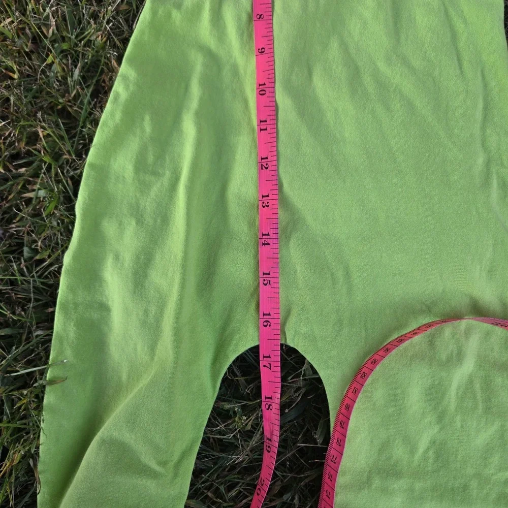June & January Lime Green Cotton Basic‎ Minimalist Romper Jumpsuit 6-12 Months
